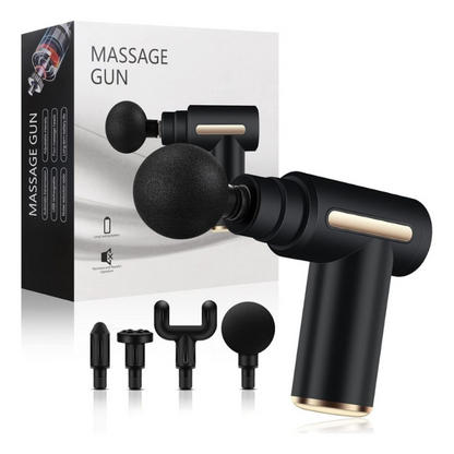Pistola de Masaje Muscular Recargable – Masajeador de Percusión de Alta Potencia