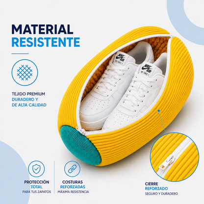 Bolso con Cepillo Interno para Lavar Zapatillas en Lavadora