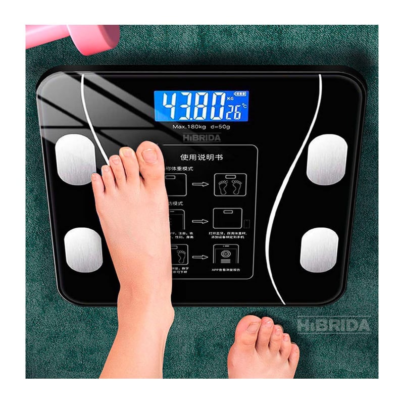 Báscula Digital Inteligente para Baño – Peso Corporal y Control de Composición Corporal
